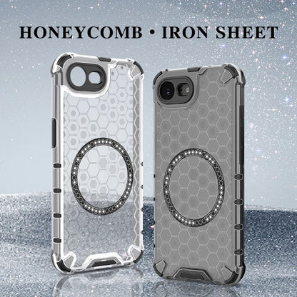 Coque MagSafe pour Apple iPhone 17e / 16e, Techsuit, HoneyComb Shield, Noire
