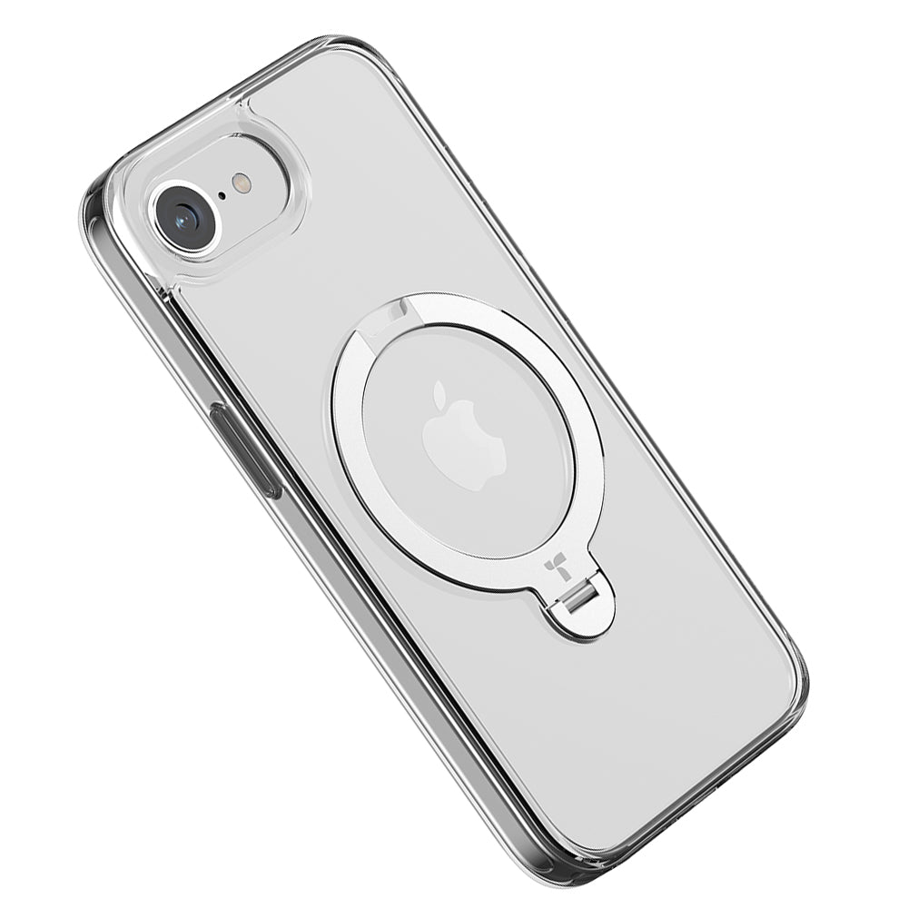 MagSafe Hülle für Apple iPhone 17e / 16e, Torras, Ostand Spin, Transparent
