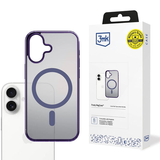 Coque MagSafe pour Apple iPhone 17, 3MK, Frosty MagCase, Mauve