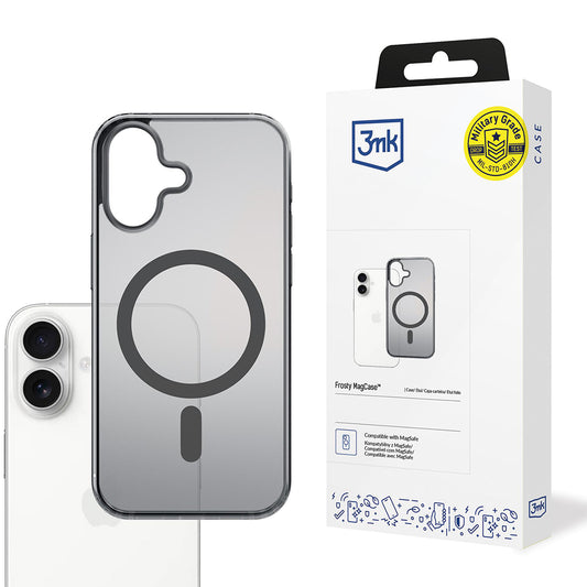 Coque MagSafe pour Apple iPhone 17, 3MK, Frosty MagCase, Noire
