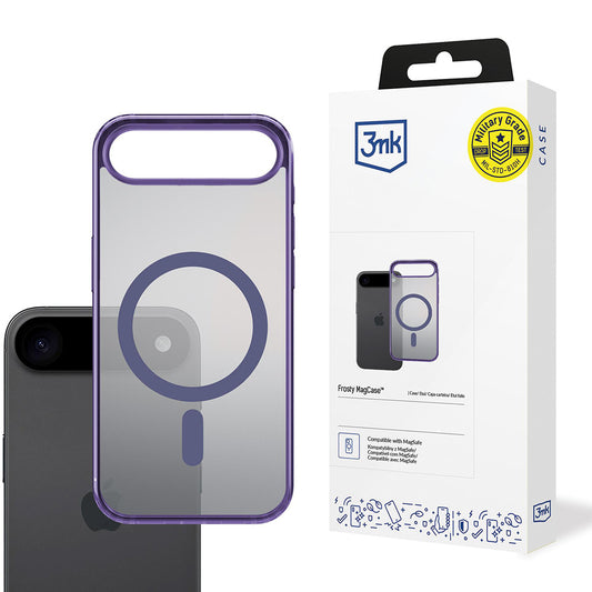 Coque MagSafe pour Apple iPhone 17 Air, 3MK, Frosty MagCase, Mauve