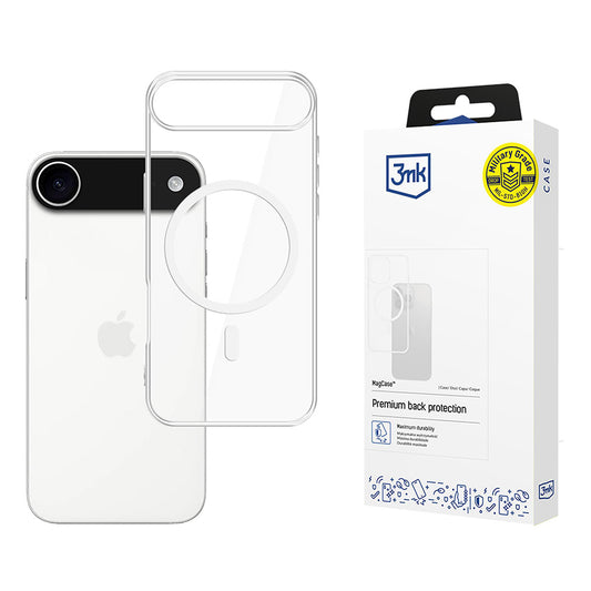 Coque MagSafe pour Apple iPhone 17 Air, 3MK, MagCase, Transparente