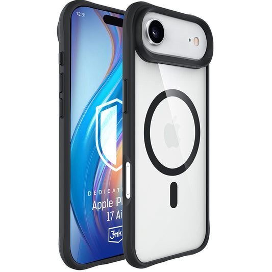 Coque MagSafe pour Apple iPhone 17 Air, 3MK, Satin Armor, Noire
