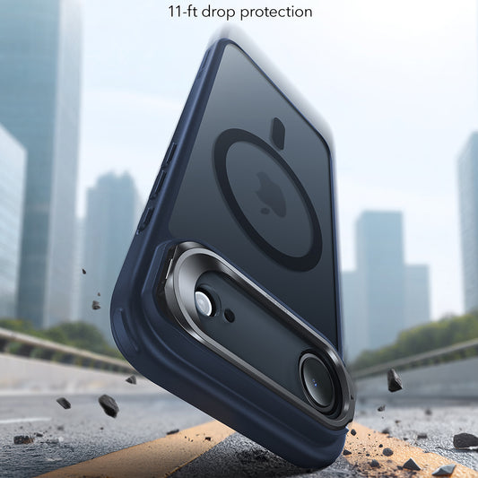 Housse MagSafe pour Apple iPhone 17 Air, ESR, Classic Hybrid Kickstand, Bleu Satiné