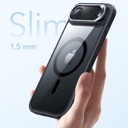 Coque MagSafe pour Apple iPhone 17 Air, ESR, Classic Hybrid Kickstand, Noire Transparente