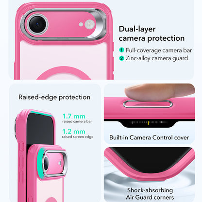 Coque MagSafe pour Apple iPhone 17 Air, ESR, Classic Hybrid Kickstand, Rose Satiné