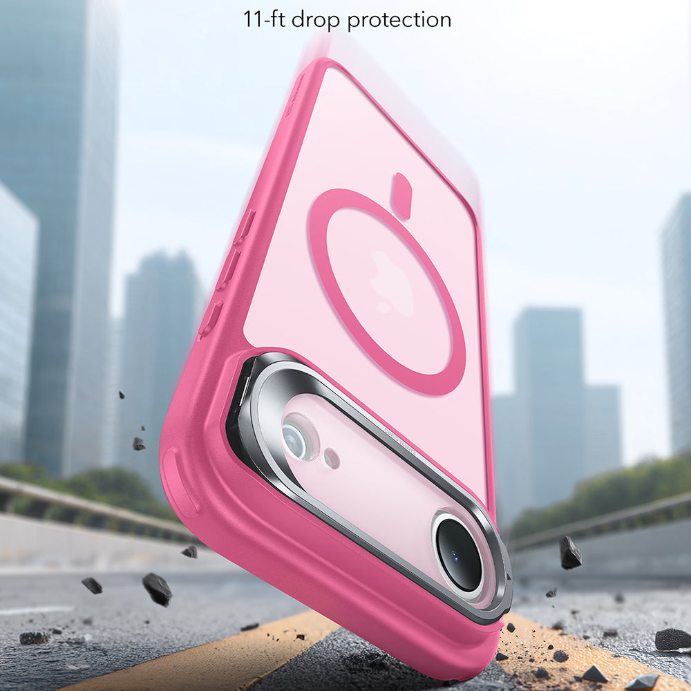 Coque MagSafe pour Apple iPhone 17 Air, ESR, Classic Hybrid Kickstand, Rose Satiné