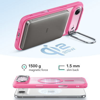 Coque MagSafe pour Apple iPhone 17 Air, ESR, Classic Hybrid Kickstand, Rose Satiné