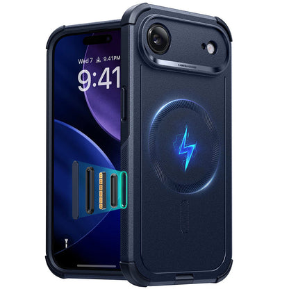 Coque MagSafe pour Apple iPhone 17 Air, ESR, Cyber, Bleue