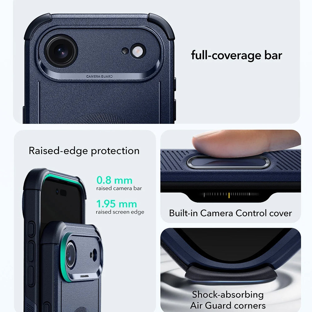 Coque MagSafe pour Apple iPhone 17 Air, ESR, Cyber, Bleue