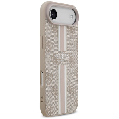 Coque MagSafe pour Apple iPhone 17 Air, Guess, 4G Printed Stripes, Rose