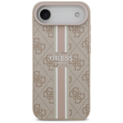 Coque MagSafe pour Apple iPhone 17 Air, Guess, 4G Printed Stripes, Rose