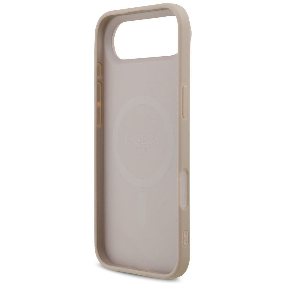 Coque MagSafe pour Apple iPhone 17 Air, Guess, 4G Printed Stripes, Rose