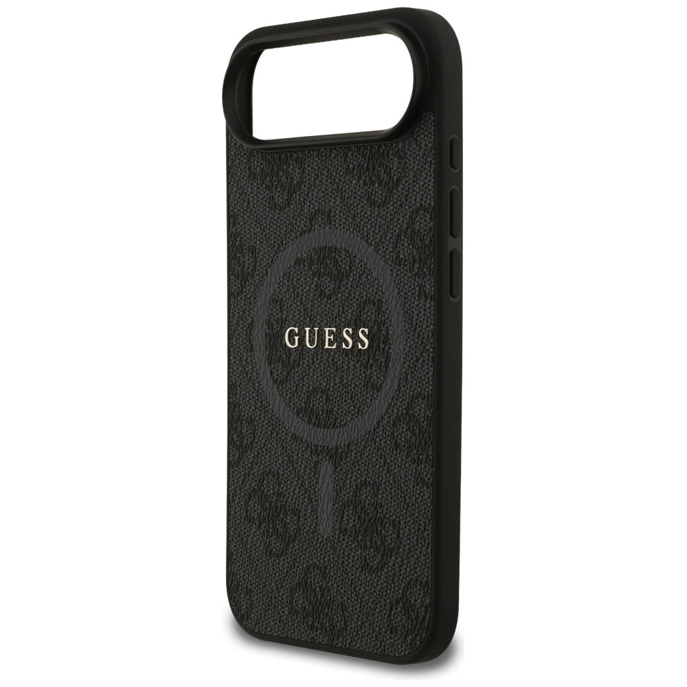 Étui MagSafe pour Apple iPhone 17 Air, Guess, 4G Ring Classic Logo, Noir