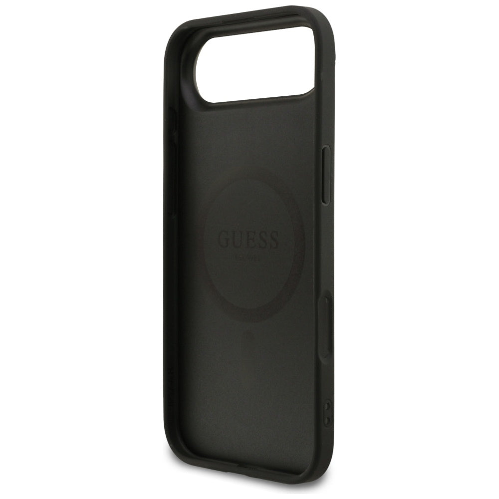 Étui MagSafe pour Apple iPhone 17 Air, Guess, 4G Ring Classic Logo, Noir