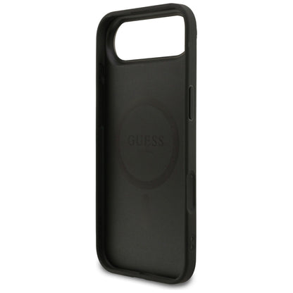 Étui MagSafe pour Apple iPhone 17 Air, Guess, 4G Ring Classic Logo, Noir