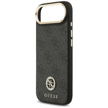 Étui MagSafe pour Apple iPhone 17 Air, Guess, Logo Strass 4G, Noir