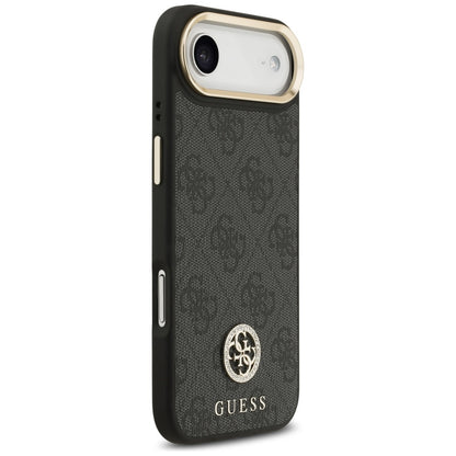 Étui MagSafe pour Apple iPhone 17 Air, Guess, Logo Strass 4G, Noir