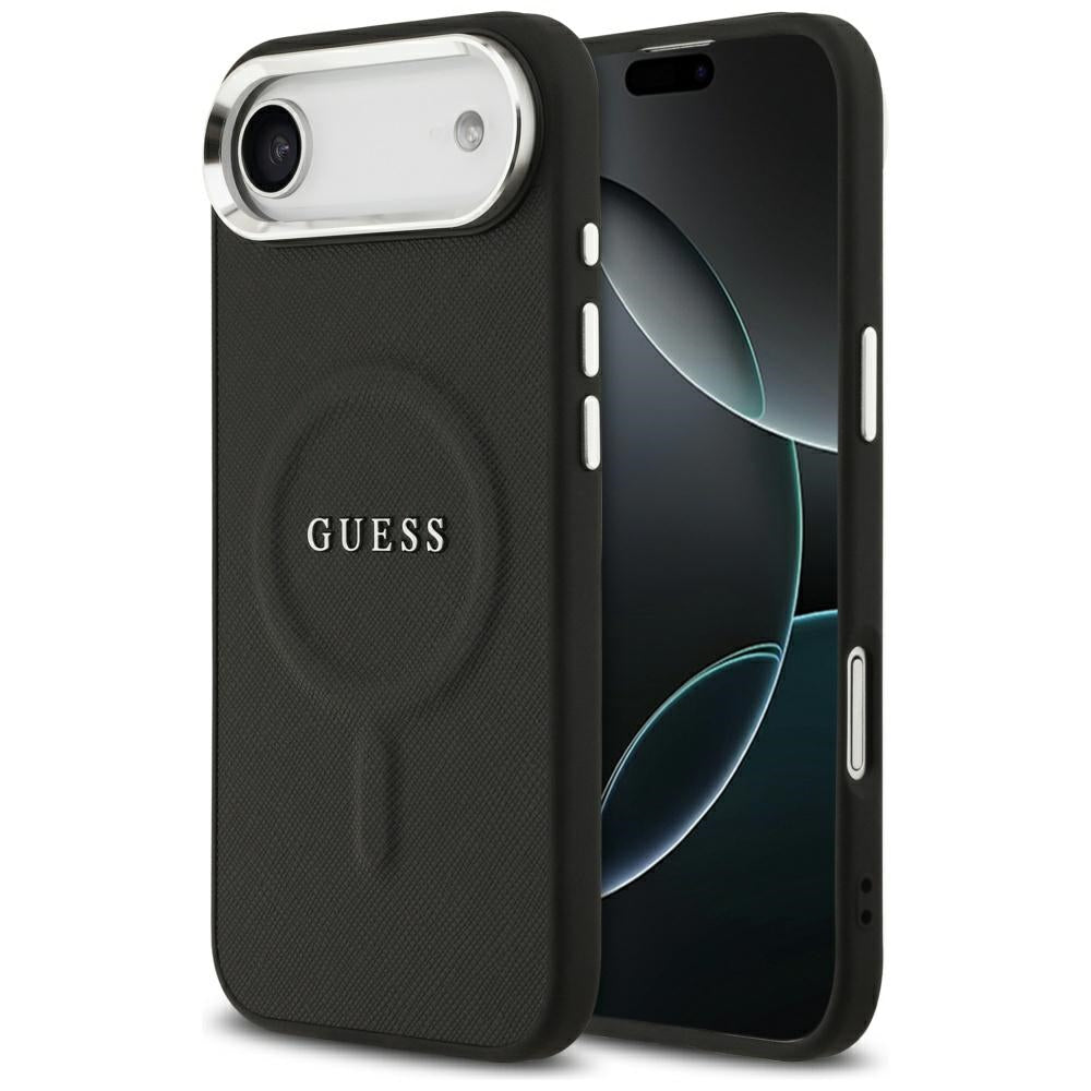 MagSafe Hülle für Apple iPhone 17 Air, Guess, Classic Logo, Schwarz