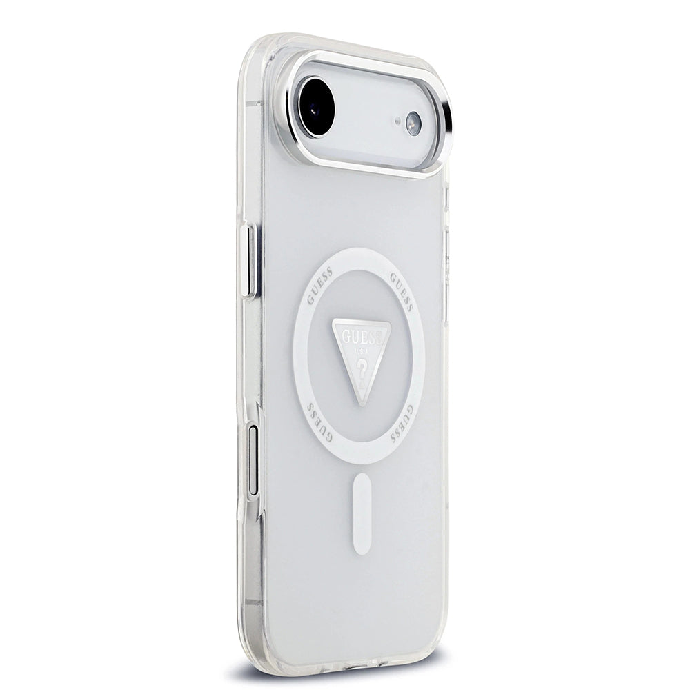 MagSafe Case for Apple iPhone 17 Air, Guess, IML Gradient Triangle Logo, Transparent