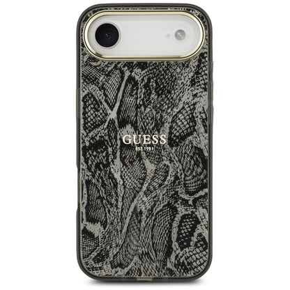 Housse MagSafe pour Apple iPhone 17 Air, Guess, Motif Python, Noire