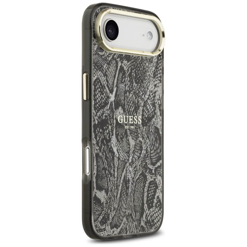 Housse MagSafe pour Apple iPhone 17 Air, Guess, Motif Python, Noire