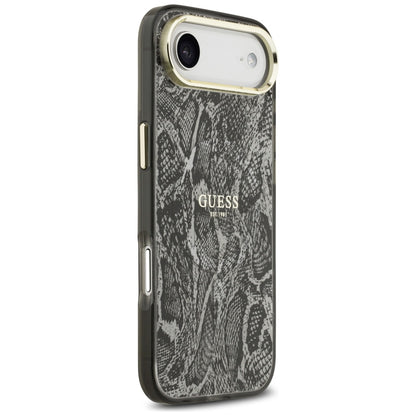 Housse MagSafe pour Apple iPhone 17 Air, Guess, Motif Python, Noire