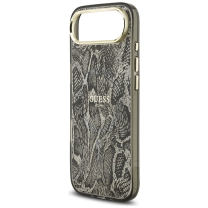 Housse MagSafe pour Apple iPhone 17 Air, Guess, Motif Python, Noire