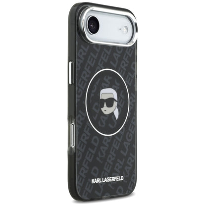 Housse MagSafe pour Apple iPhone 17 Air, Karl Lagerfeld, IML Karl's Head, Noire