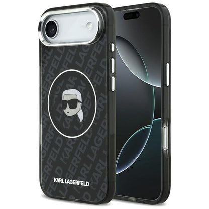 Housse MagSafe pour Apple iPhone 17 Air, Karl Lagerfeld, IML Karl's Head, Noire