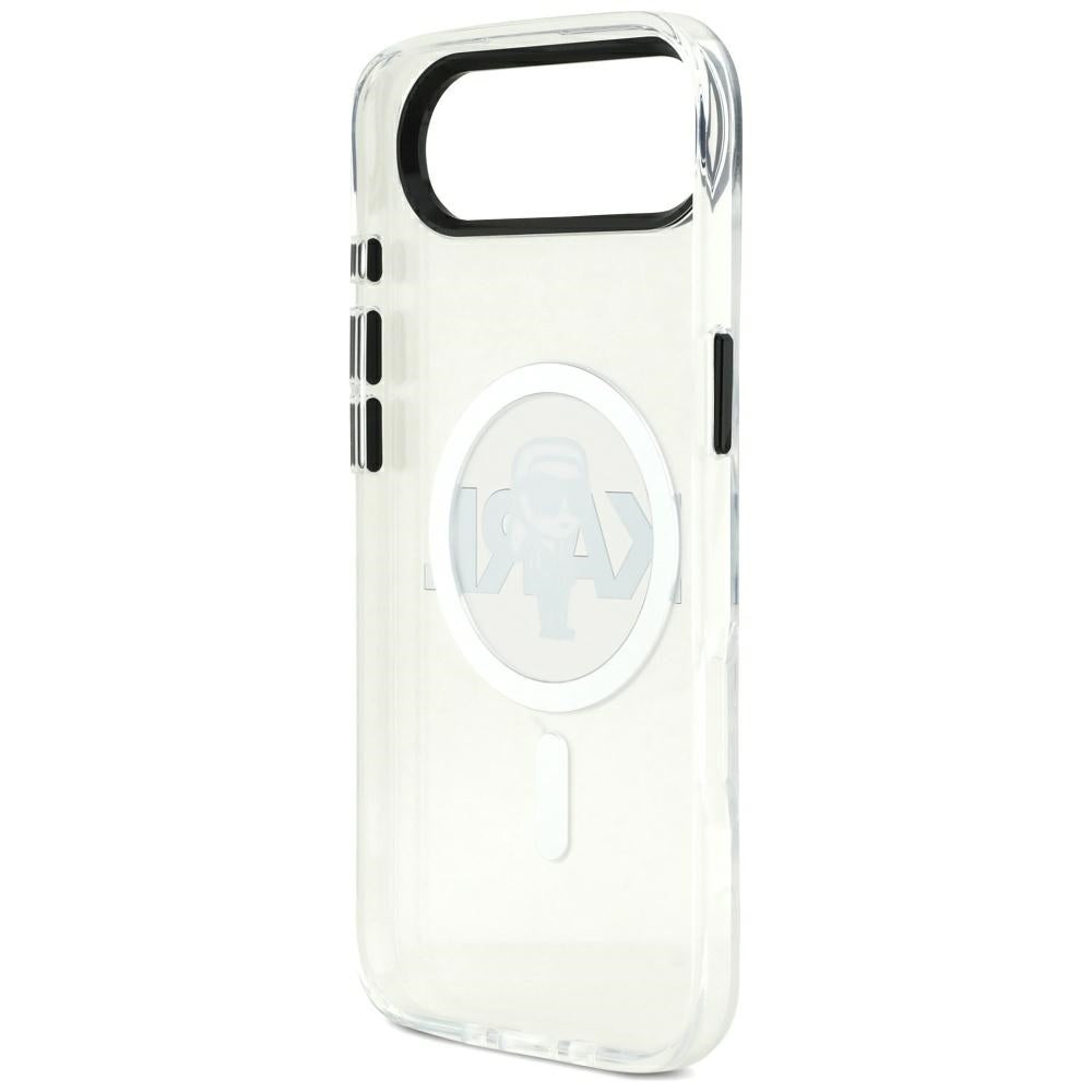 MagSafe Hülle für Apple iPhone 17 Air, Karl Lagerfeld, IML Sketch Logo Karl, Transparent