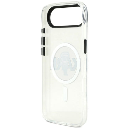 MagSafe Hülle für Apple iPhone 17 Air, Karl Lagerfeld, IML Sketch Logo Karl, Transparent