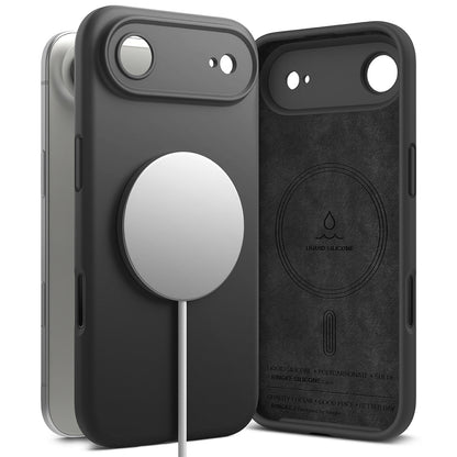 Coque MagSafe pour Apple iPhone 17 Air, Ringke, Silicone, Noire