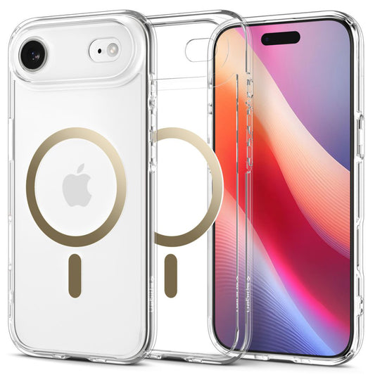 Coque MagSafe pour Apple iPhone 17 Air, Spigen, Ultra Hybrid, Or Transparent
