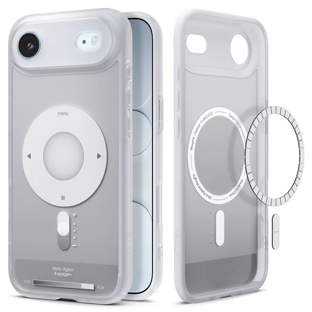 Coque MagSafe pour Apple iPhone 17 Air, Spigen, Ultra Hybrid Classic, Argentée