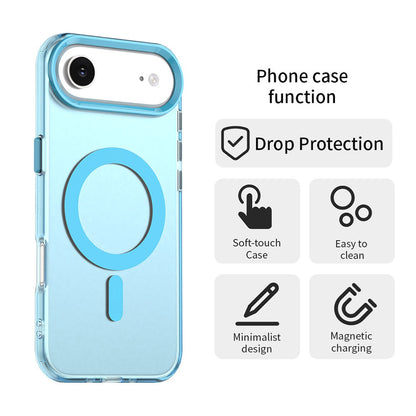 Housse MagSafe pour Apple iPhone 17 Air, Techsuit, CandyCase, Bleue