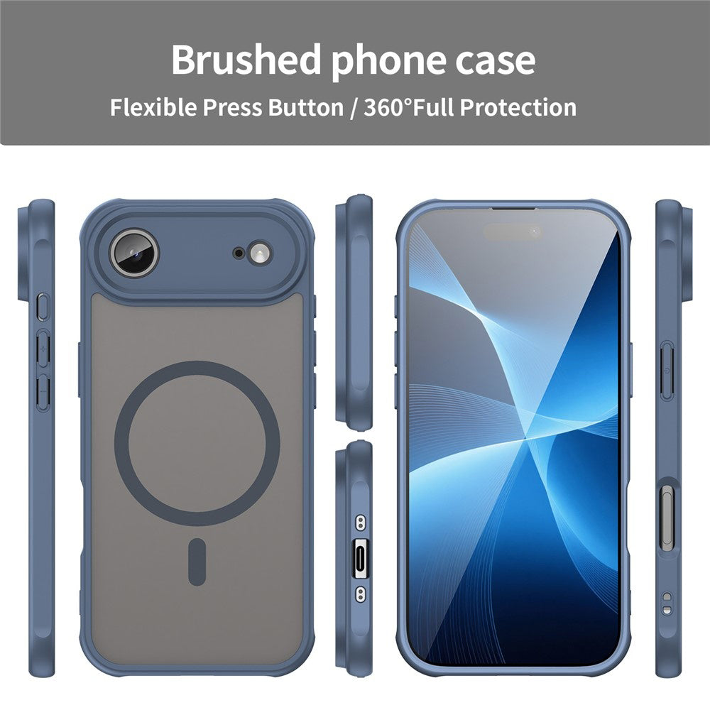 MagSafe Hülle für Apple iPhone 17 Air, Techsuit, HaloFrost II, Marineblau