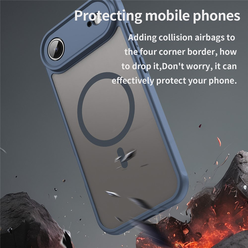 MagSafe Hülle für Apple iPhone 17 Air, Techsuit, HaloFrost II, Marineblau