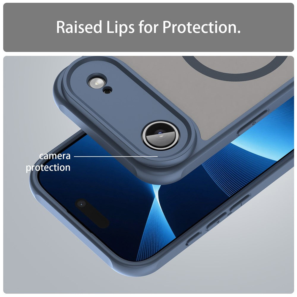 MagSafe Hülle für Apple iPhone 17 Air, Techsuit, HaloFrost II, Marineblau