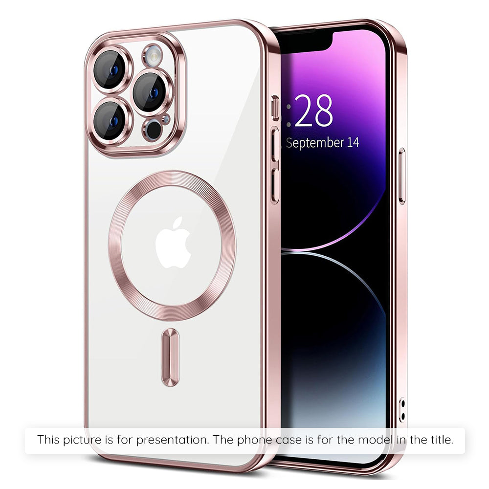 Étui MagSafe pour Apple iPhone 17 Air, Techsuit, Luxury Crystal, Rose