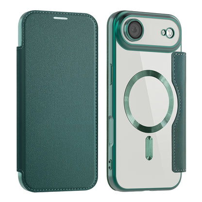 Étui MagSafe pour Apple iPhone 17 Air, Techsuit, SmartMag Book, Vert