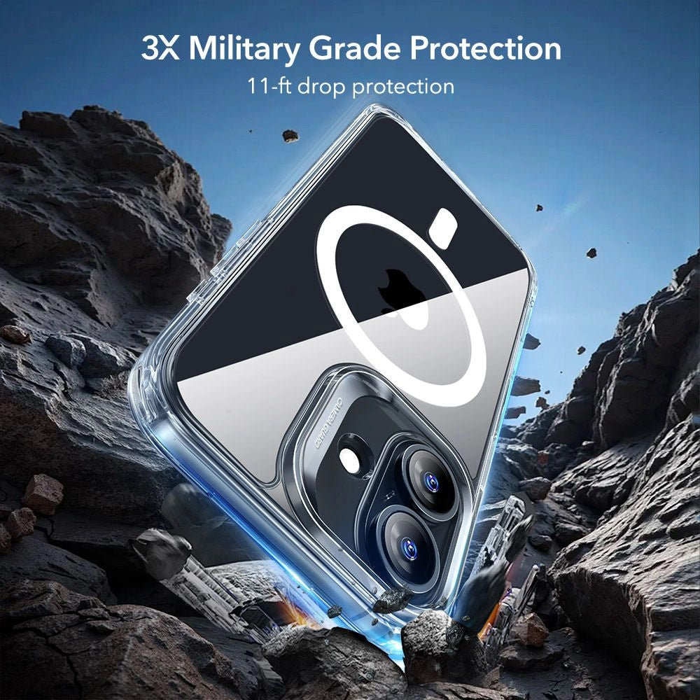 MagSafe Case for Apple iPhone 17, ESR, Classic Hybrid with Screen Protector, Transparent