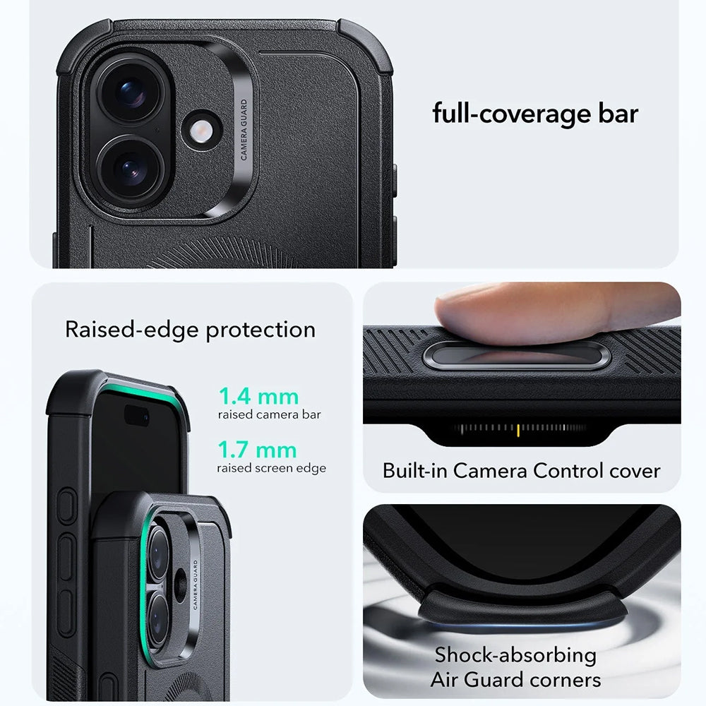 MagSafe Hülle für Apple iPhone 17, ESR, Cyber, Schwarz