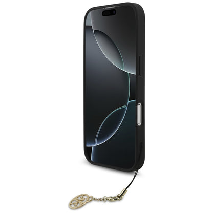 MagSafe Hülle für Apple iPhone 17, Guess, 4G Charm Cradle, Schwarz