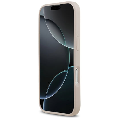 Étui MagSafe pour Apple iPhone 17, Guess, 4G Circle Classic Logo, Rose