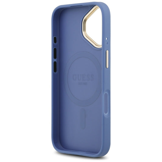Étui MagSafe pour Apple iPhone 17, Guess, 4G Classic, Bleu