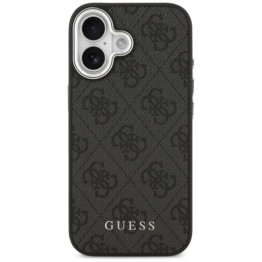 Housse MagSafe pour Apple iPhone 17, Guess, 4G Classic Logo, Noire