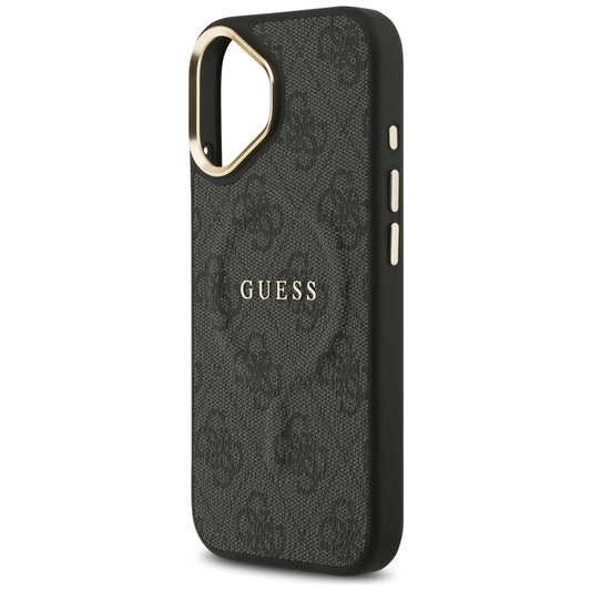 Housse MagSafe pour Apple iPhone 17, Guess, 4G Classic, Noire