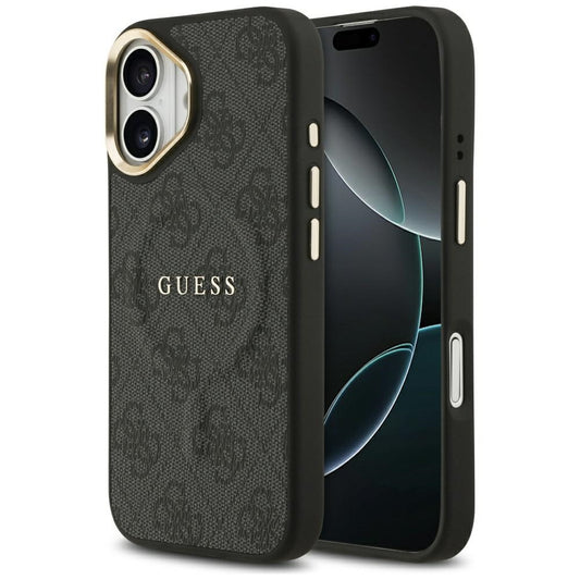 Housse MagSafe pour Apple iPhone 17, Guess, 4G Classic, Noire