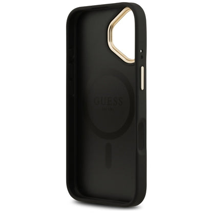 Housse MagSafe pour Apple iPhone 17, Guess, 4G Classic, Noire